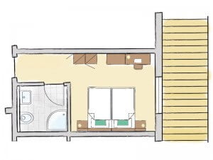 Doppelzimmer Grundriss